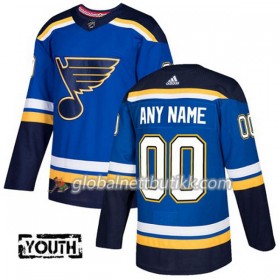 St. Louis Blues Hockeydrakt Custom 2017-2018 Blå Adidas Authentic - Barn